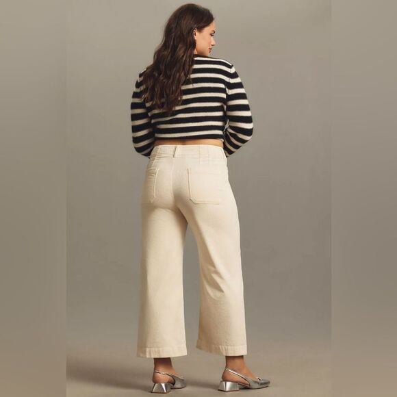 MAEVE Anthropologie Colette Corduroy Wide Leg Crop - Picture 2 of 15